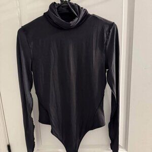 Lululemon Nulu Black Turtleneck Bodysuit